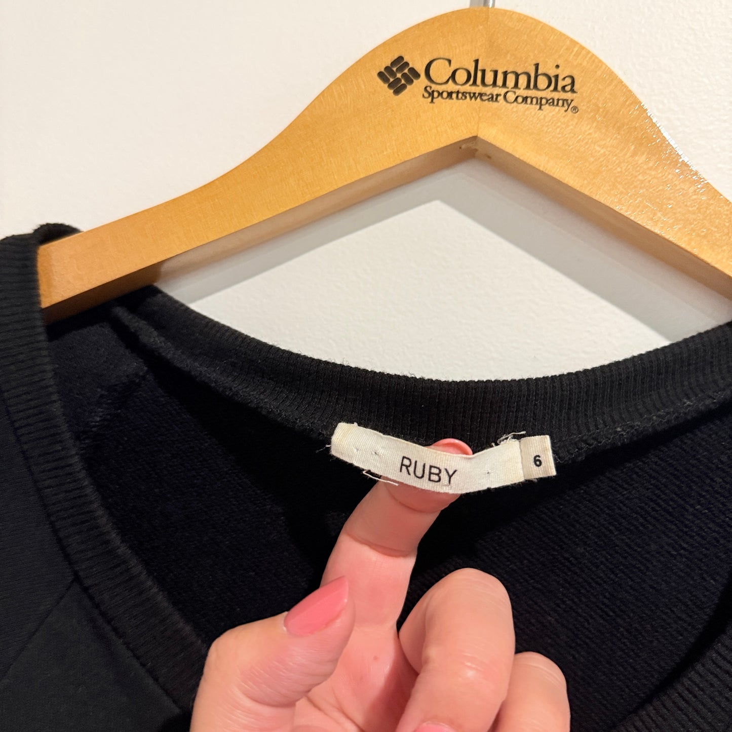 Ruby Size 6 Black Long-Sleeved Romper