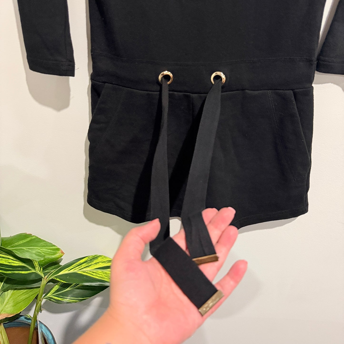 Ruby Size 6 Black Long-Sleeved Romper