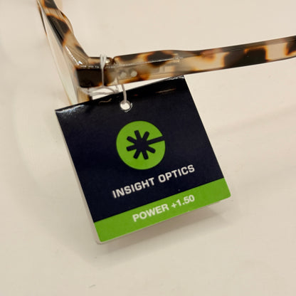 Insight Optics Reading Glasses +1.50 in Light Tortoiseshell Frame