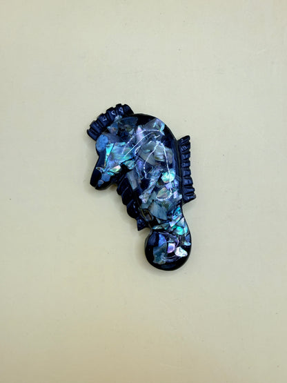 Decorative Paua Seahorse Fridge Magnet
