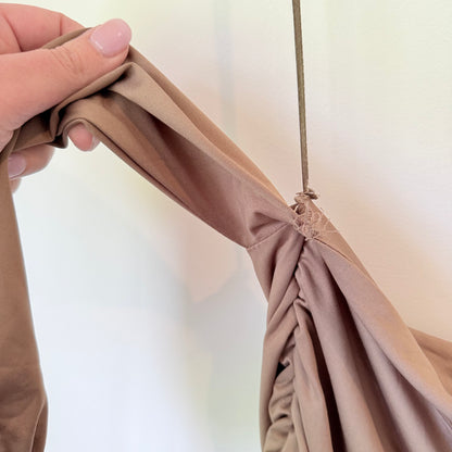 Mirrou Size XL Rouched Off Shoulder Top