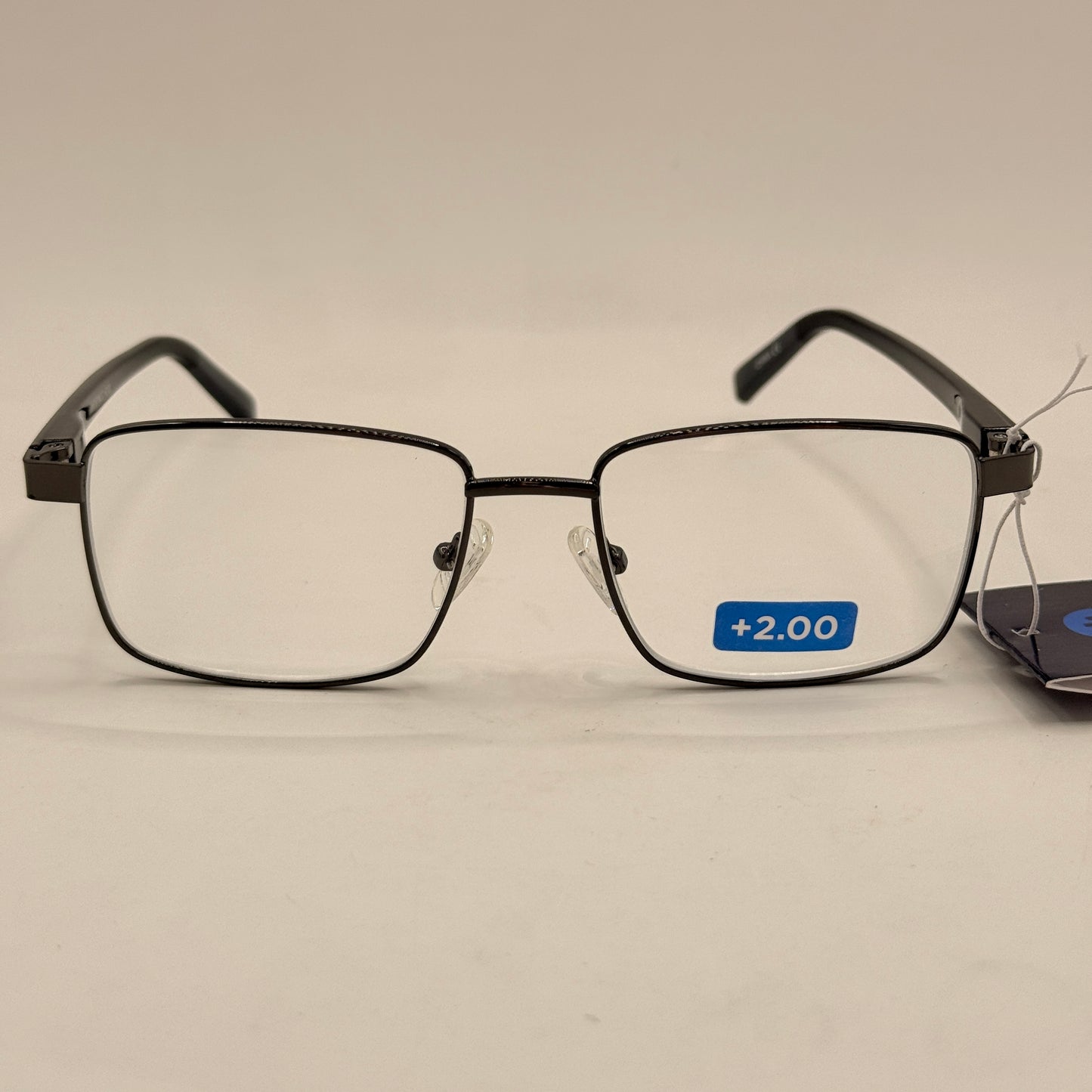 Insight Optics +2.00 Reading Glasses – Sleek Metal Frame
