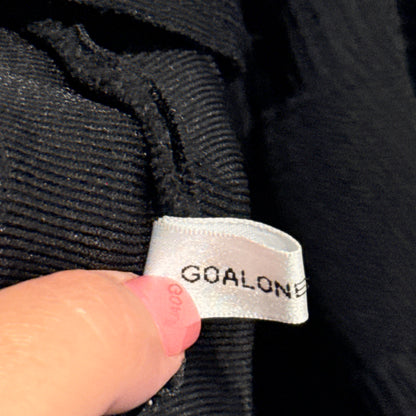 Go Alone With Alu Size S Black Sleeveless Fit & Flare Dress