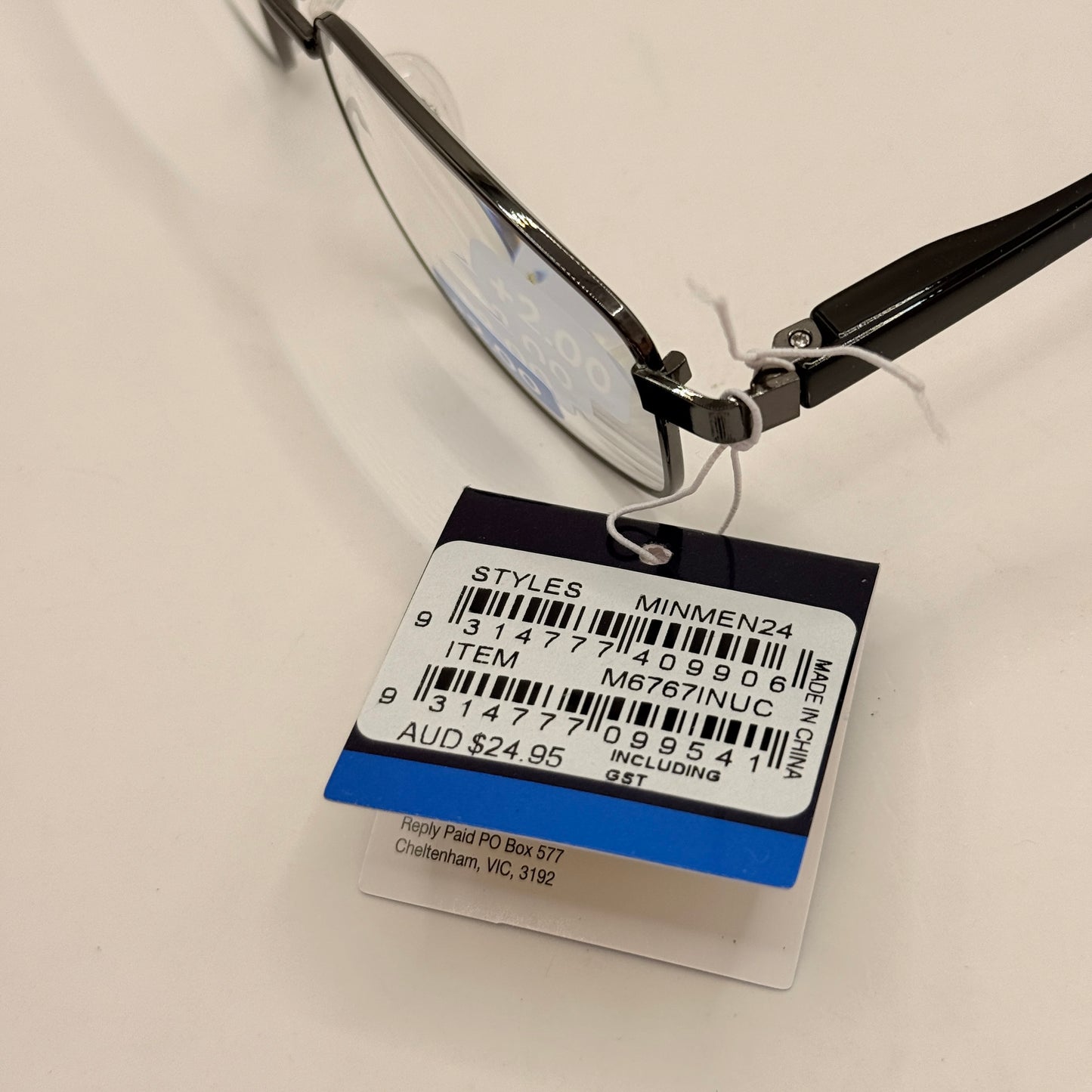 Insight Optics +2.00 Reading Glasses – Sleek Metal Frame