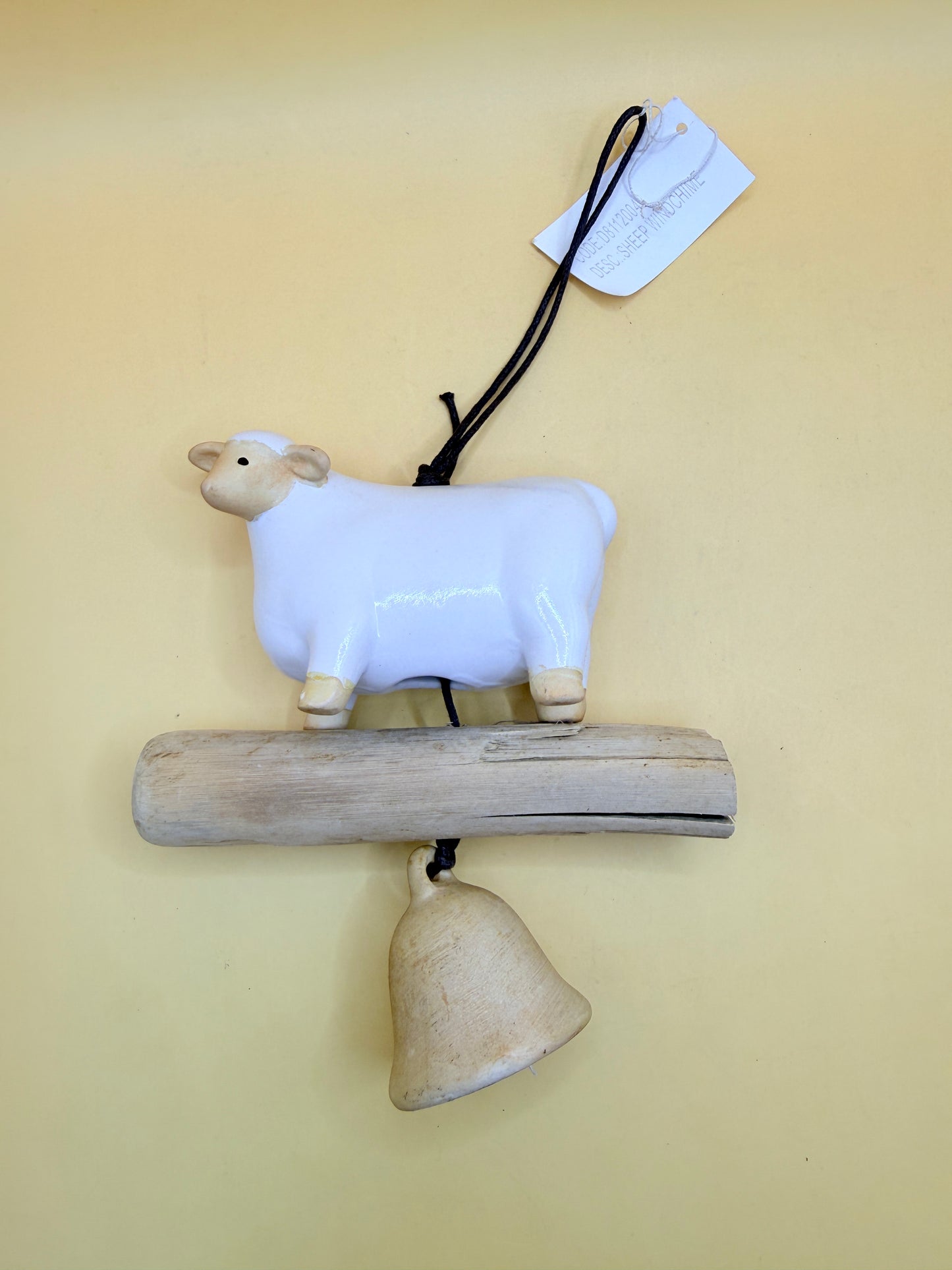 Green Park Sheep Wind Chime Rustic Hanging Décor