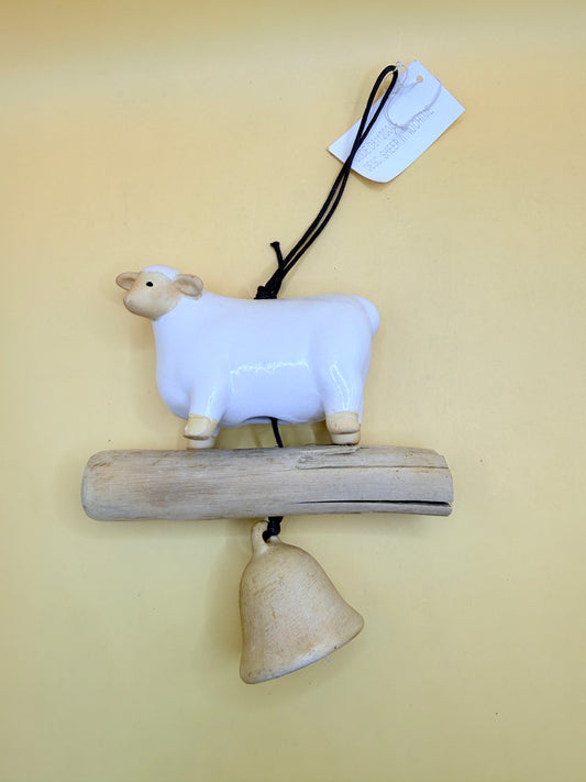 Green Park Sheep Wind Chime Rustic Hanging Décor