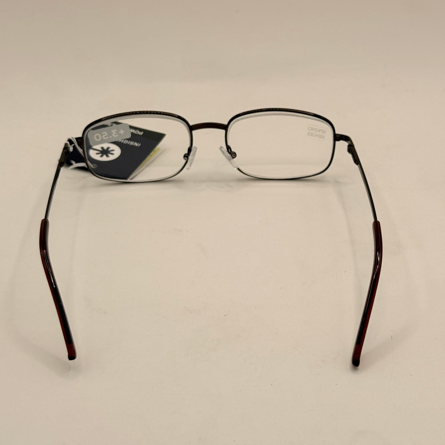 Insight Optics +3.50 Reading Glasses – Slim Metal