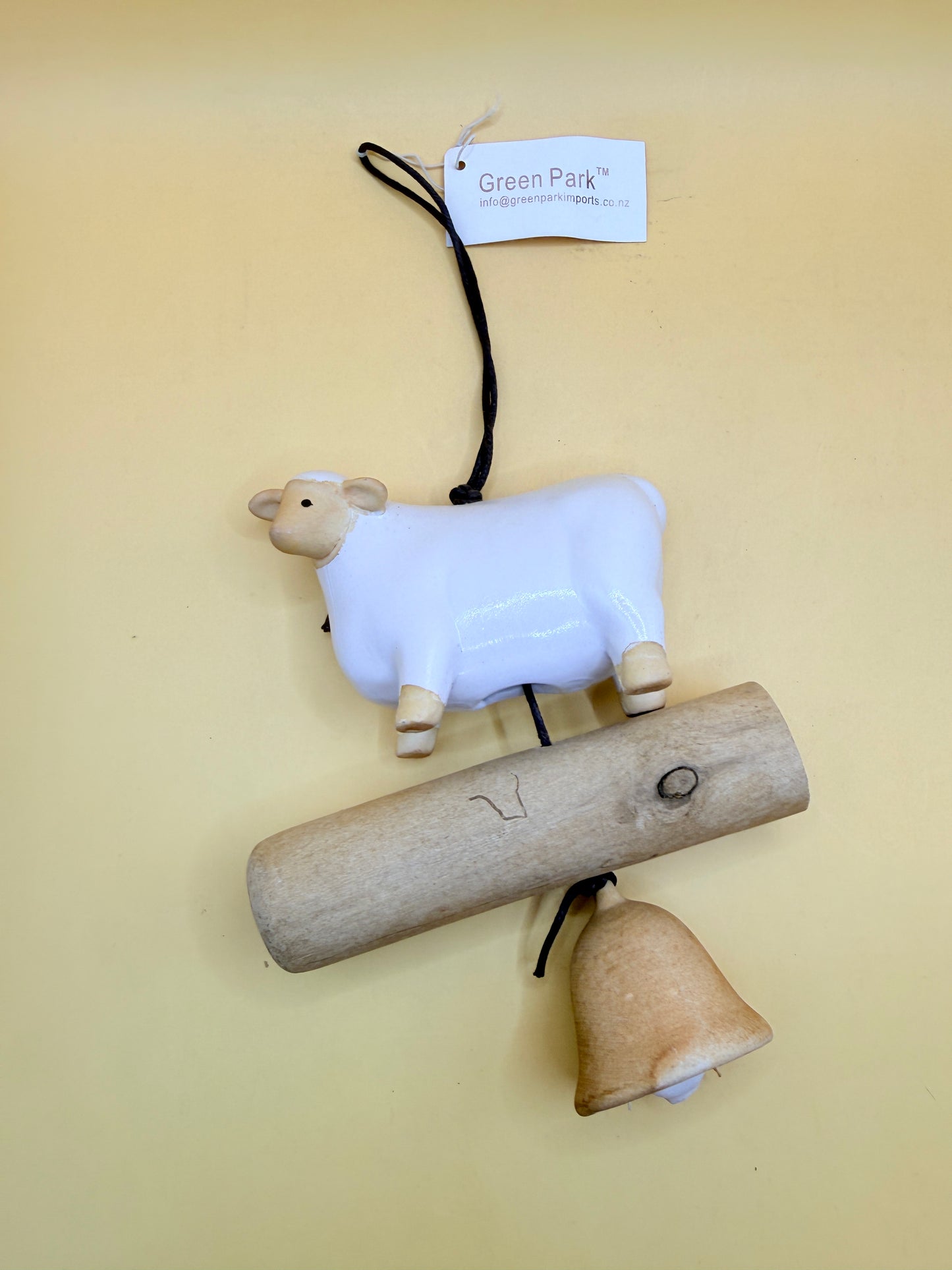 Green Park Sheep Wind Chime Rustic Hanging Décor
