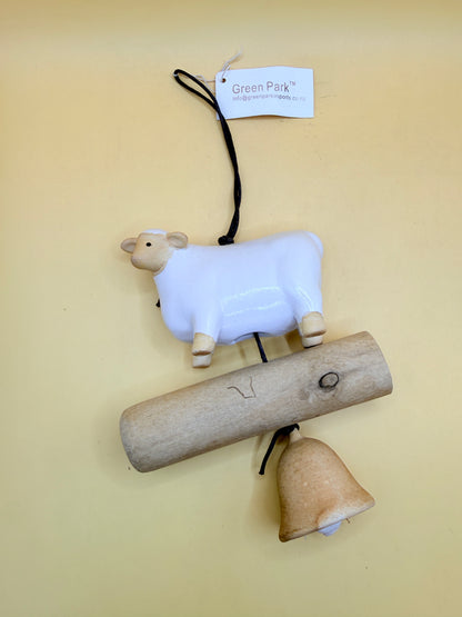 Green Park Sheep Wind Chime Rustic Hanging Décor