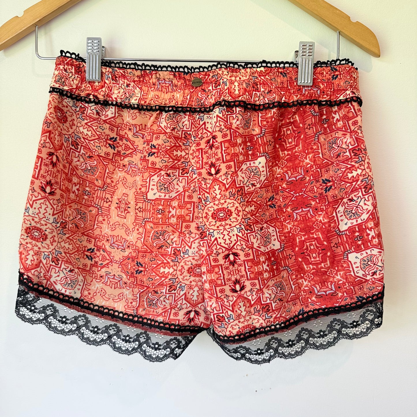 Guess Size S Lace Hemmed Lounge Shorts