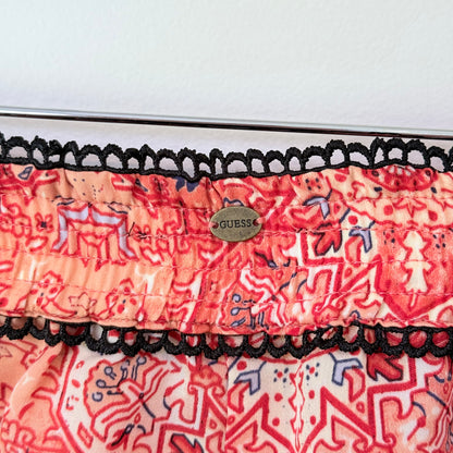 Guess Size S Lace Hemmed Lounge Shorts