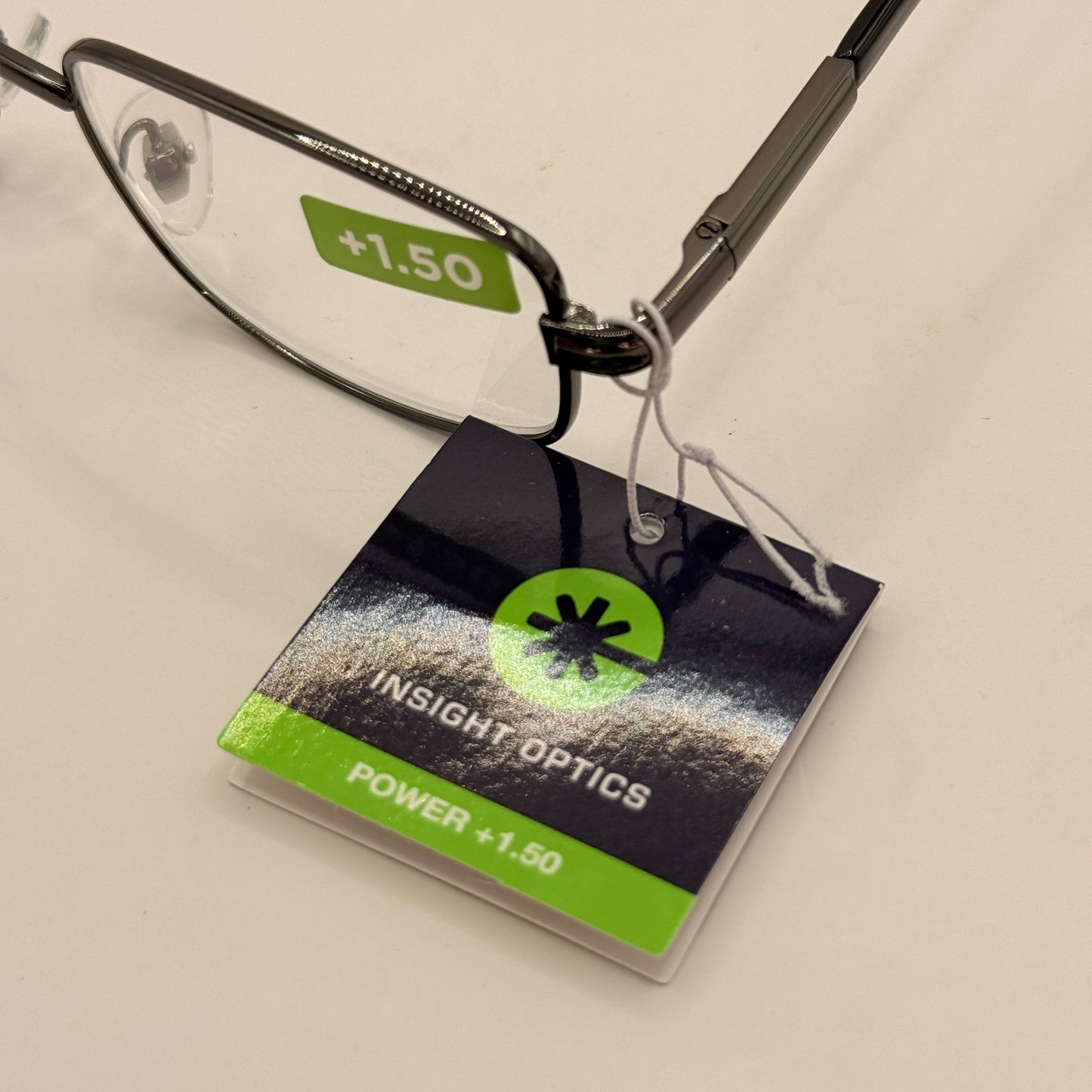 Insight Optics +1.50 Reading Glasses – Sleek Everyday Metal