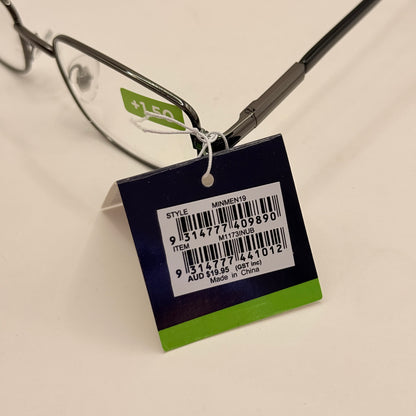 Insight Optics +1.50 Reading Glasses – Sleek Everyday Metal