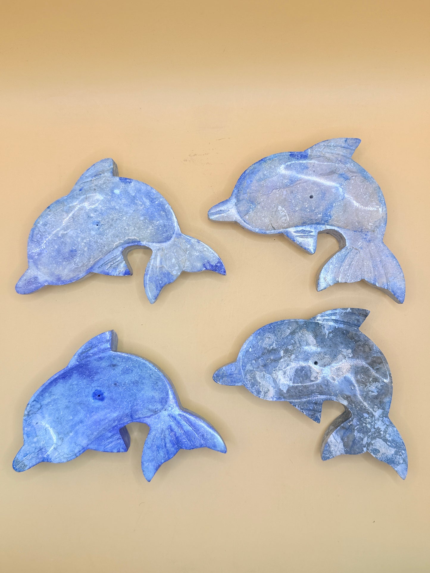 Stone Dolphin Trinket Soap Dish