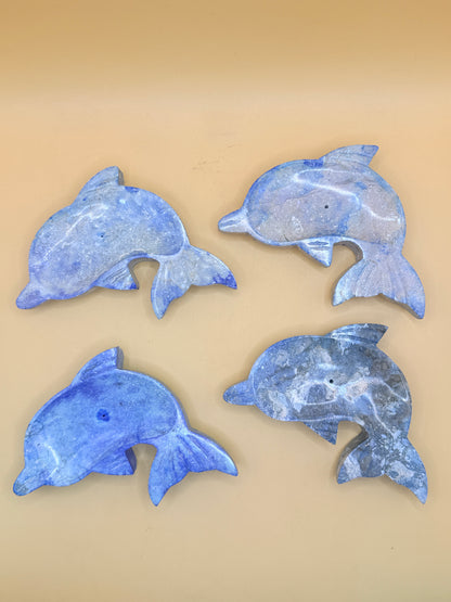 Stone Dolphin Trinket Soap Dish