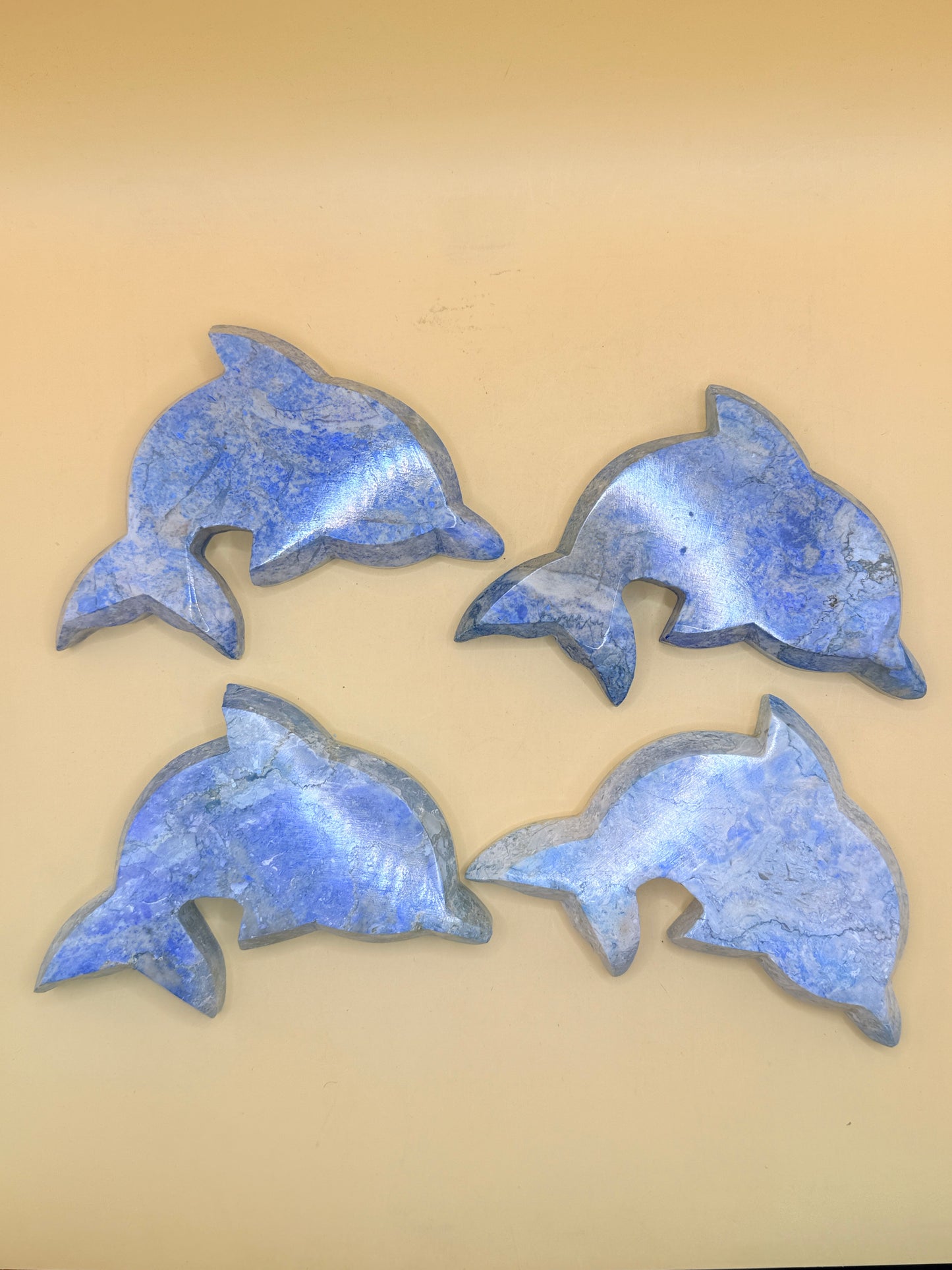 Stone Dolphin Trinket Soap Dish