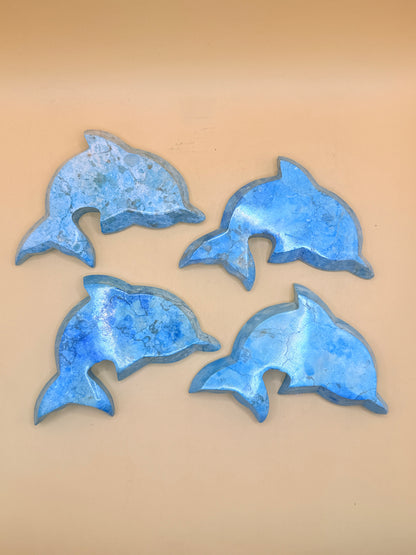 Stone Dolphin Trinket Soap Dish