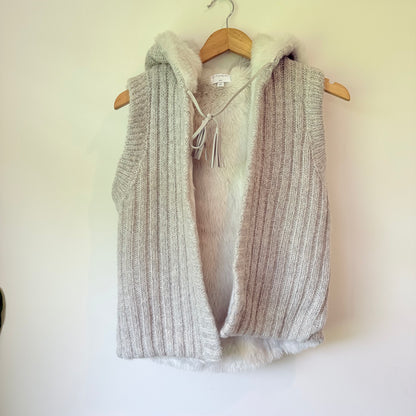 Witchery Girl Size 12 Faux Fur Knit Jacket