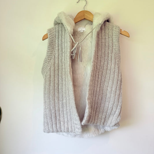 Witchery Girl Size 12 Faux Fur Knit Jacket