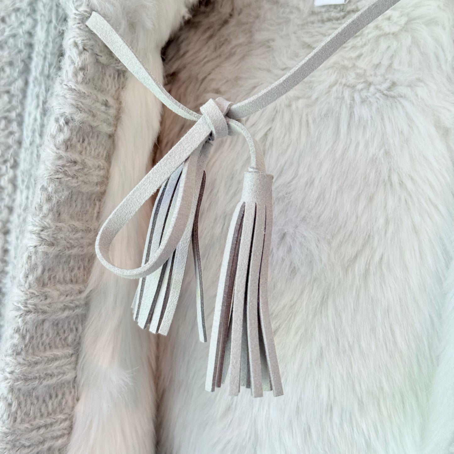 Witchery Girl Size 12 Faux Fur Knit Jacket