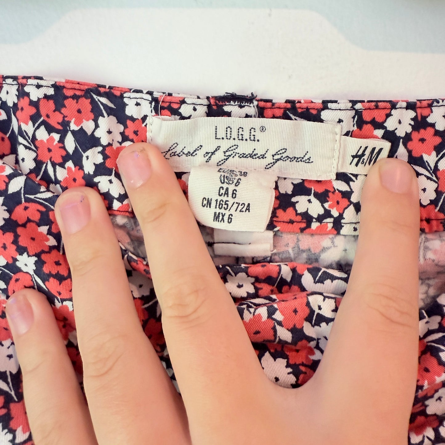 H&M L.O.G.G. Floral Print Shorts - Size 10