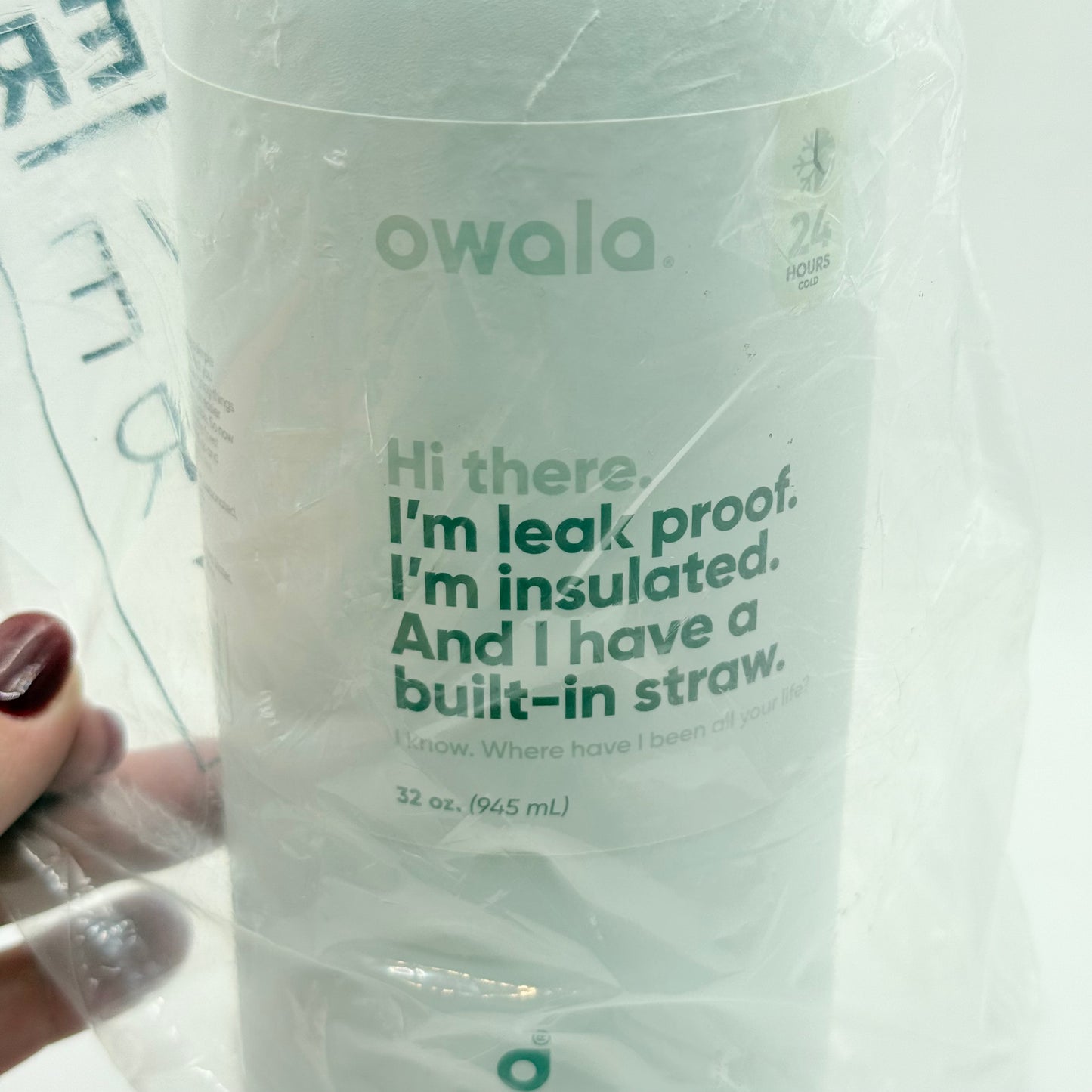 Owala Insulated Water Bottle White 32oz