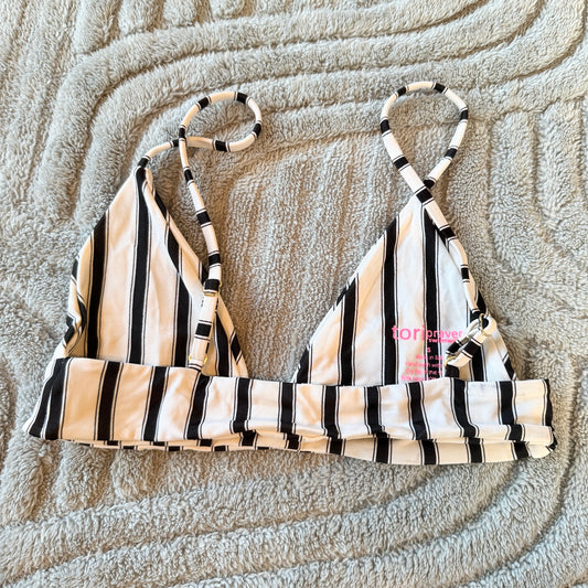 Tori Praver Swimwear Striped Bikini Top - Size S