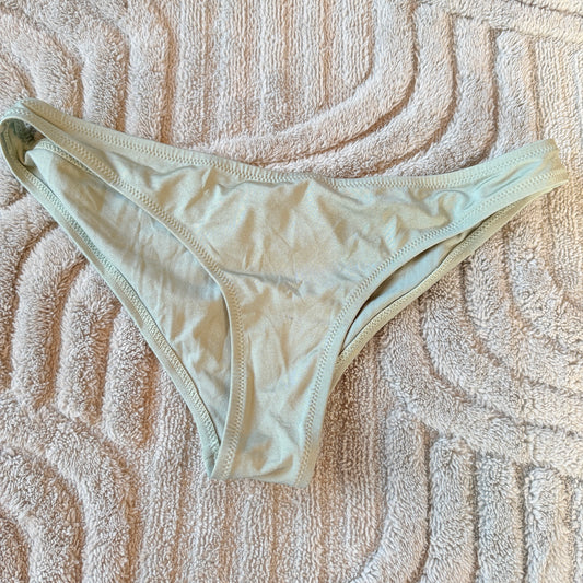 Mint Green Shimmer Bikini Bottoms - Size Medium