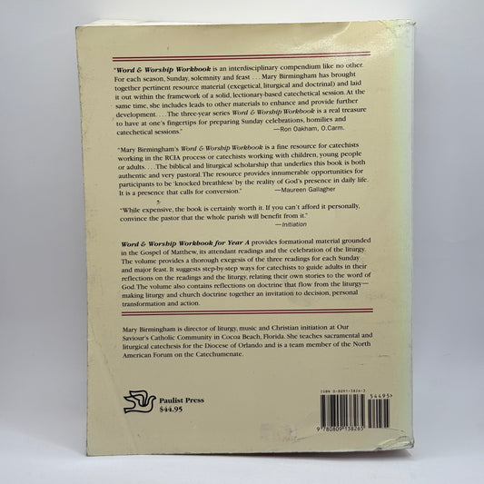 Word & Worship Workbook for Year A by Mary Birmingham