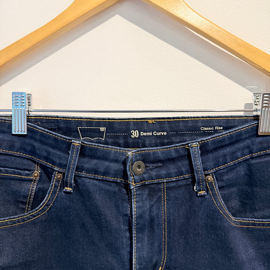 Levi's Demi Curve Classic Rise Jeans Indigo - Size 30