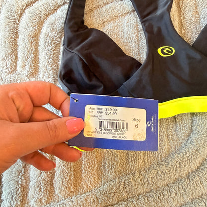 Rip Curl Mirage Ess Blockout Crop - Size 6