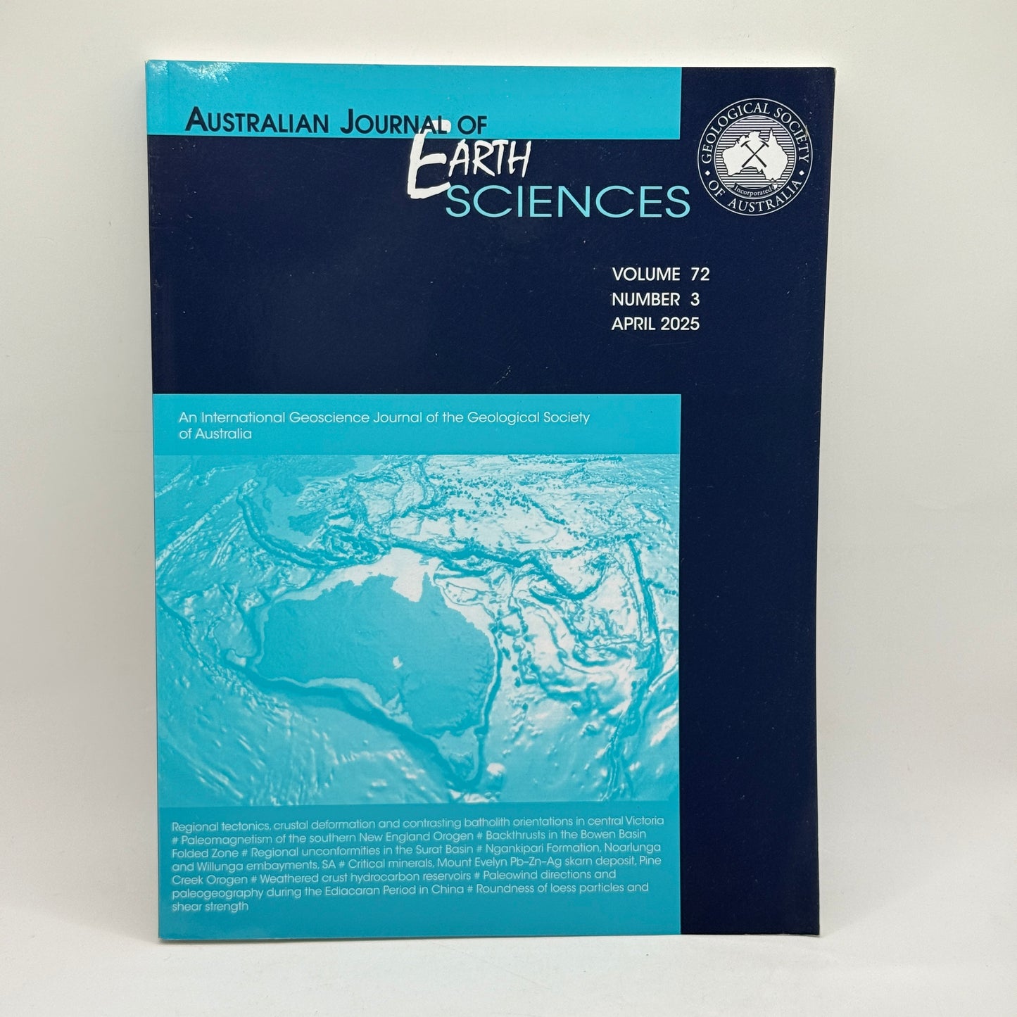 Australian Journal of Earth Sciences (Volume 72, Number 3 – April 2025) by the Geological Society of Australia