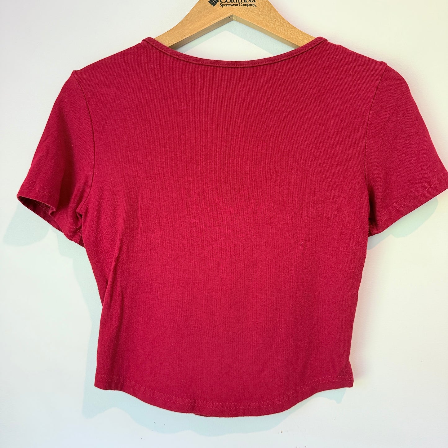 BSeven Ribbed Square Neck Crop Top - U/Arm to U/Arm 35cm