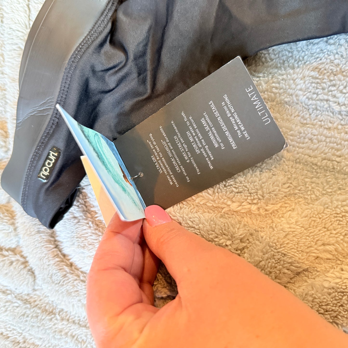 Rip Curl Mirage Ultimate Cheeky Bikini Bottom — Size 14