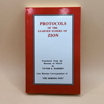 Protocols of the Learned Elders of Zion translated by Victor E. Marsden