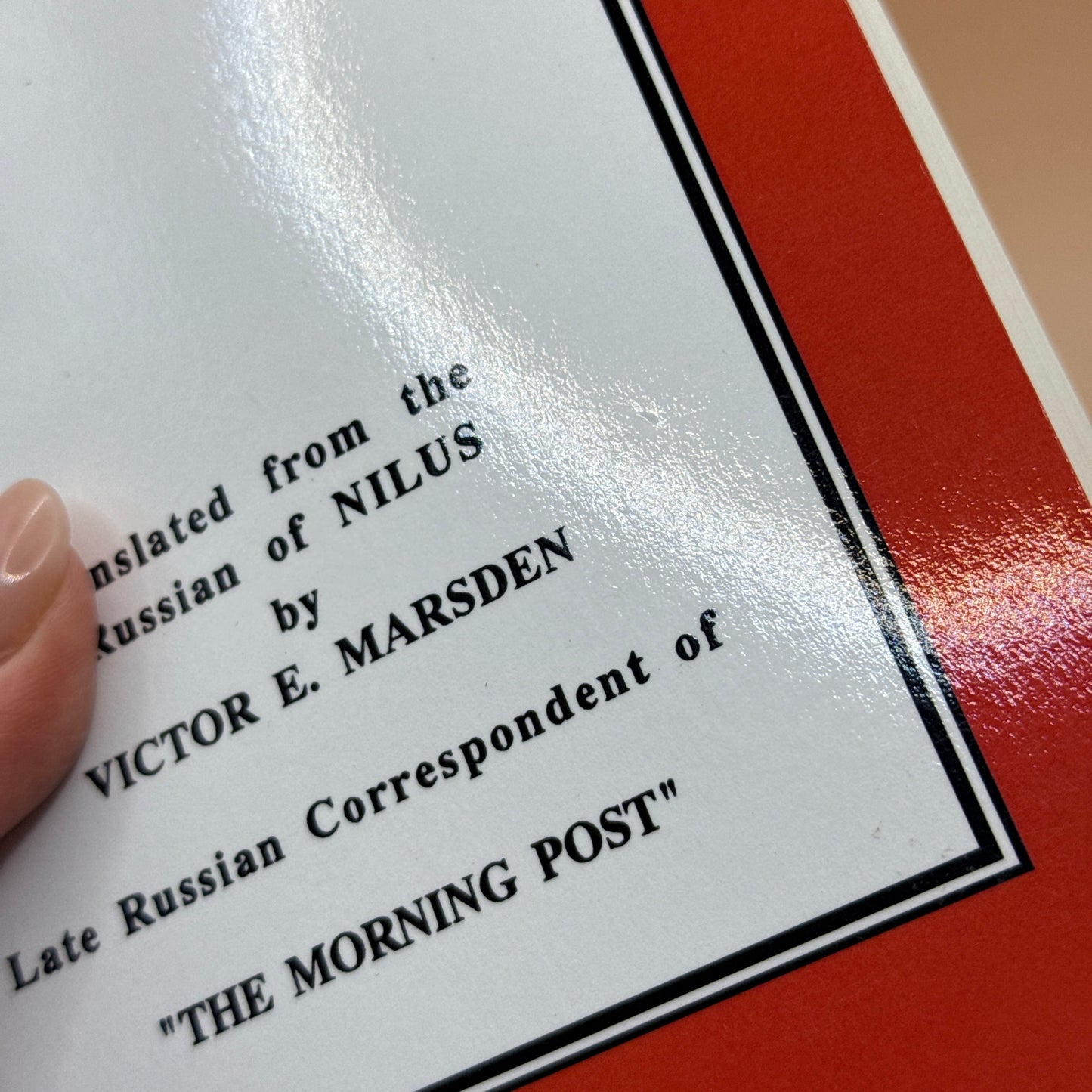 Protocols of the Learned Elders of Zion translated by Victor E. Marsden