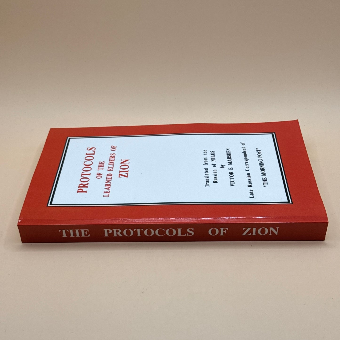 Protocols of the Learned Elders of Zion translated by Victor E. Marsden