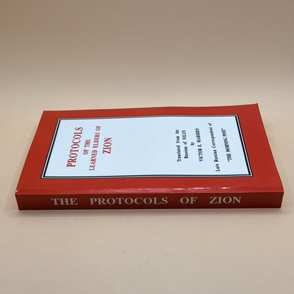Protocols of the Learned Elders of Zion translated by Victor E. Marsden