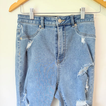 Glassons Size 10 Distressed Denim Jeans