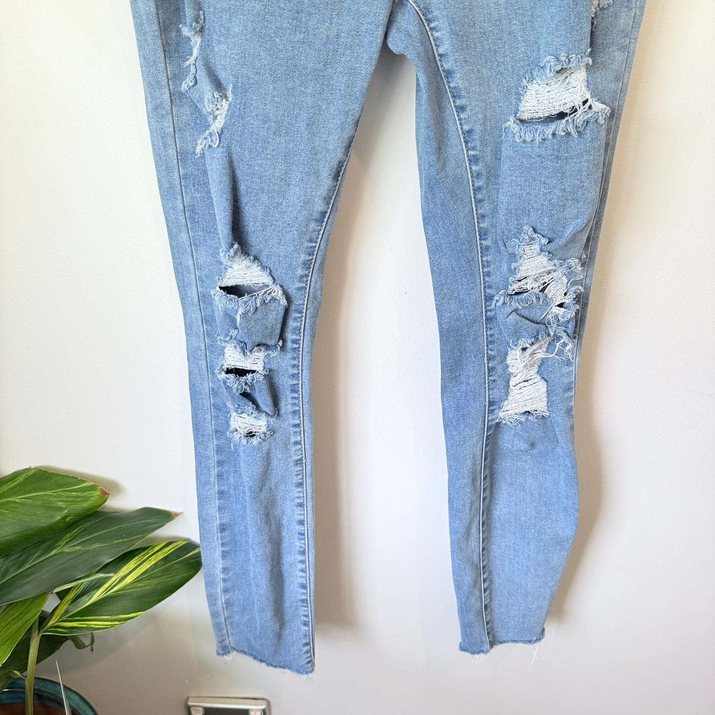 Glassons Size 10 Distressed Denim Jeans