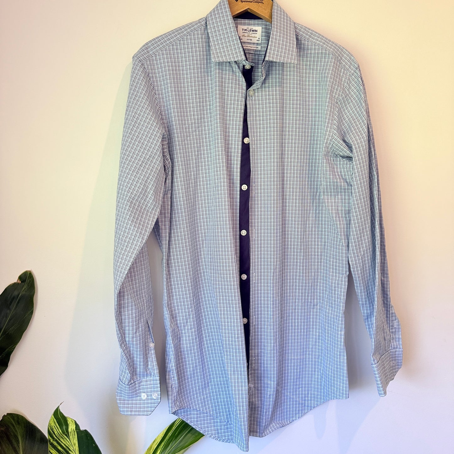 T.M. Lewin Size 16/36 Long-Sleeve Button-Down Shirt