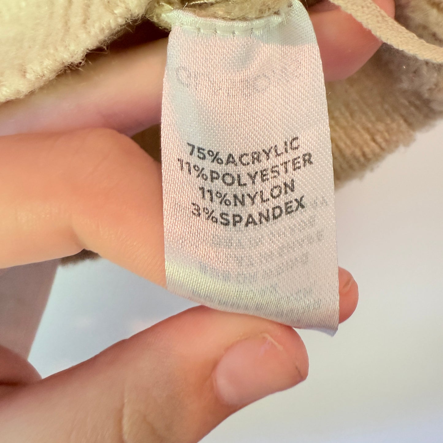 Glassons Size M Beige Knitted V-Neck Crop Top