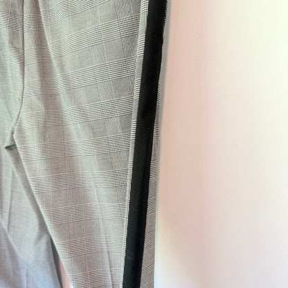 H&M Size 29 Houndstooth Side Stripe Skinny Fit Trousers