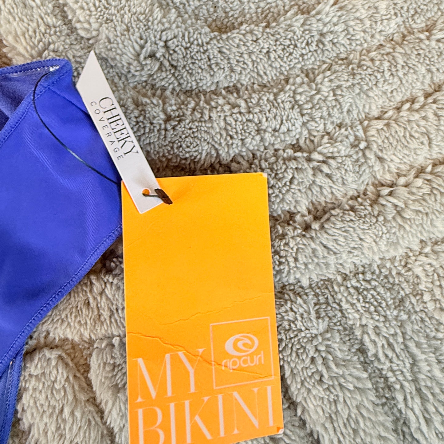 Rip Curl Size 10 Love N Surf Cheeky Bikini Pant in Bright Blue