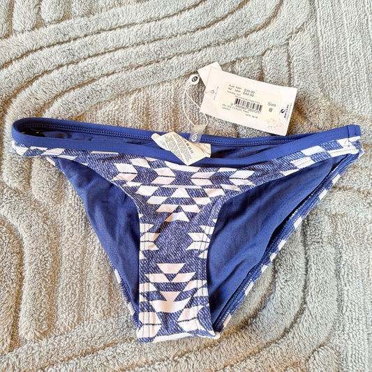 Rip Curl Del Sol Classic Bikini Pant in Blue Pattern