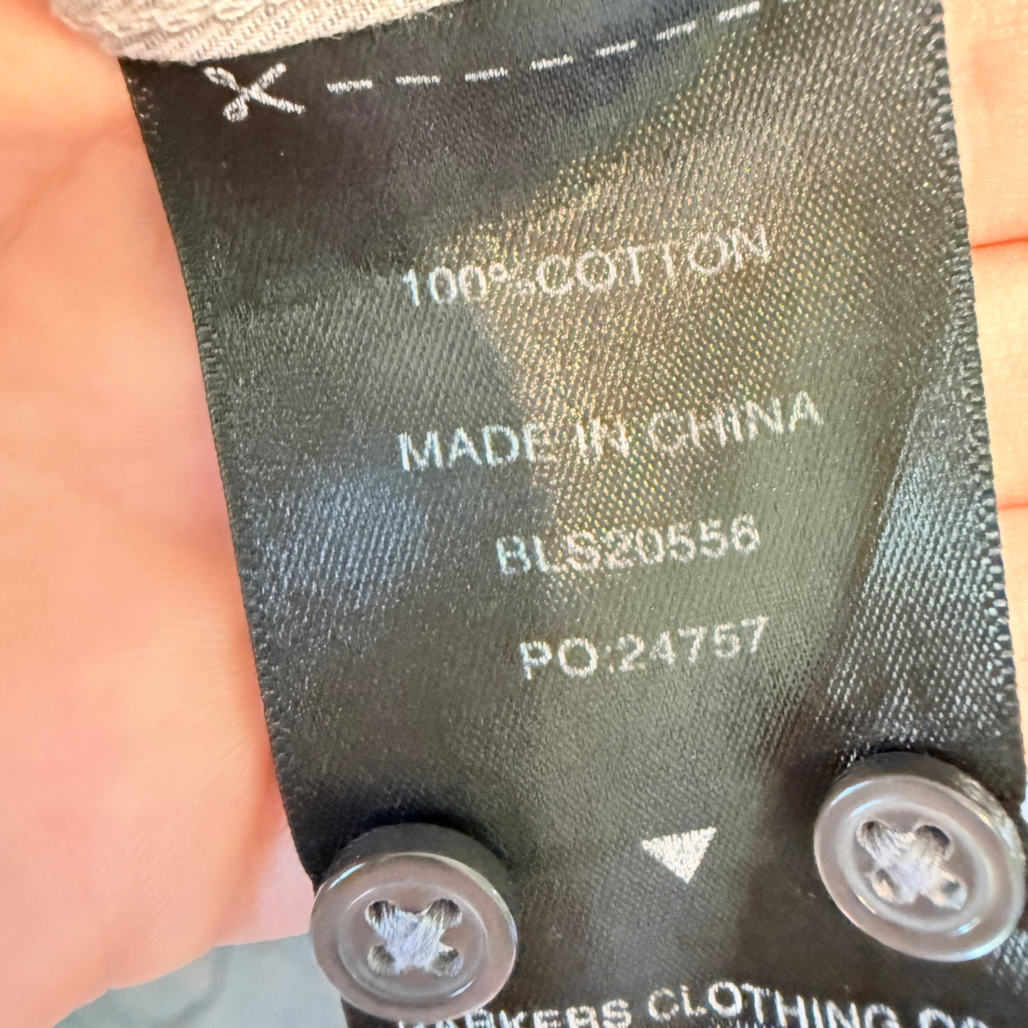 Barkers Size M Slim Fit Long-Sleeve Dress Shirt