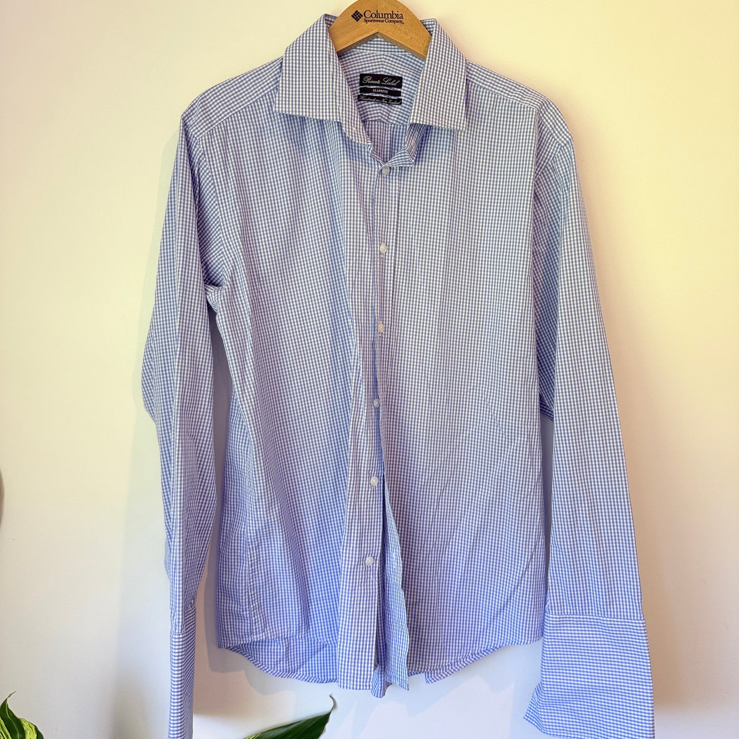 Private Label Size U/Arm 49.5cm Cornflower Blue Slim Fit Shirt