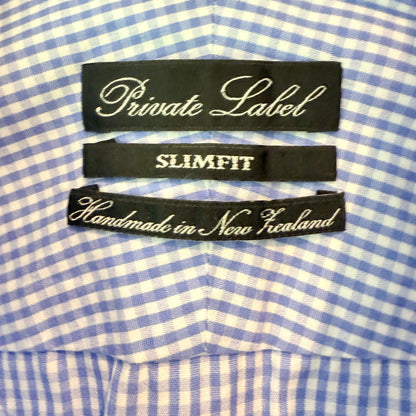 Private Label Size U/Arm 49.5cm Cornflower Blue Slim Fit Shirt