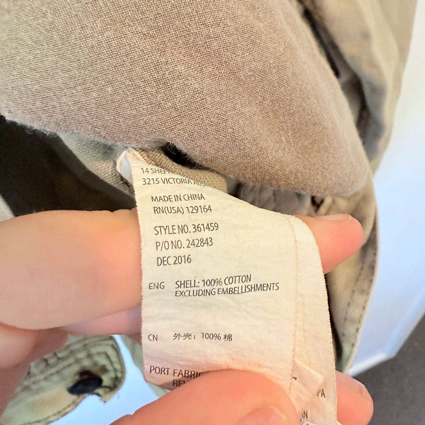 Cotton On 91 Denim Size S/P Tan Denim Jacket Zipper Chest Pocket