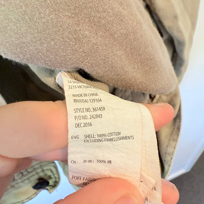 Cotton On 91 Denim Size S/P Tan Denim Jacket Zipper Chest Pocket